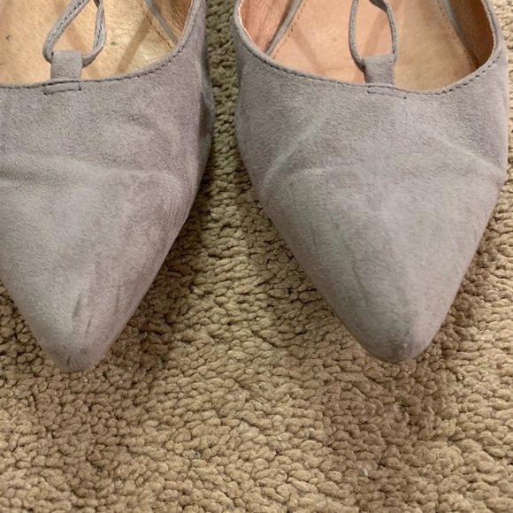Steve Madden Gray lecrew lace up flats 9.5 - Picture 3 of 5